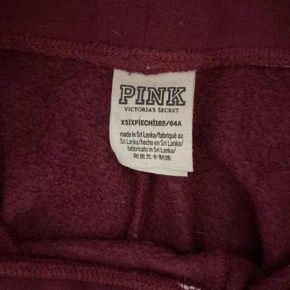 PINK by VS maroon joggers - Picture 3 of 4